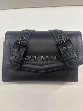 Steve Madden Black Leather Wallet